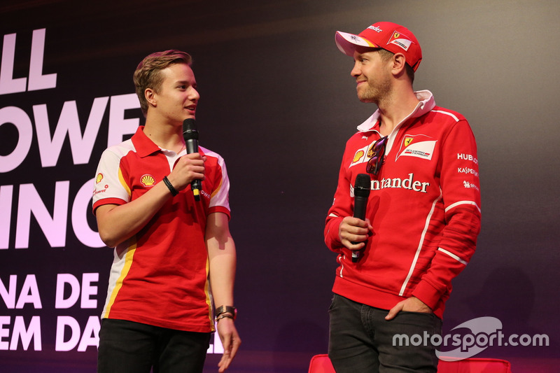 Gianluca Petecof e Sebastian Vettel