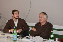 Alex Fontana e Giorgio Passera alla presentazione del libro