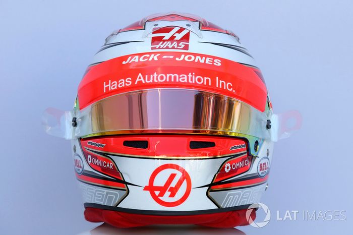 Casco de Kevin Magnussen, Haas F1