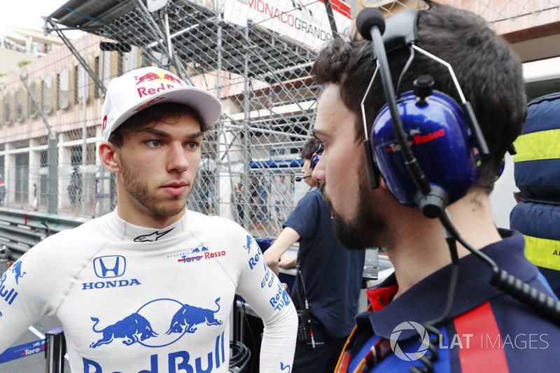Pierre Gasly, Toro Rosso, sur la grille