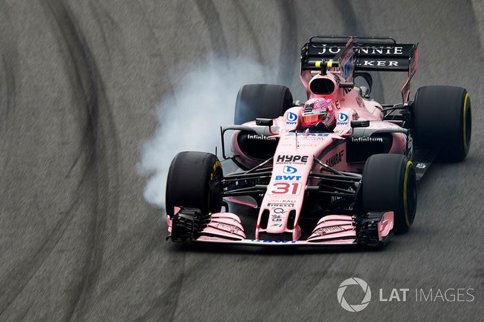 Esteban Ocon não foi tão bem quanto Pérez e sai em décimo