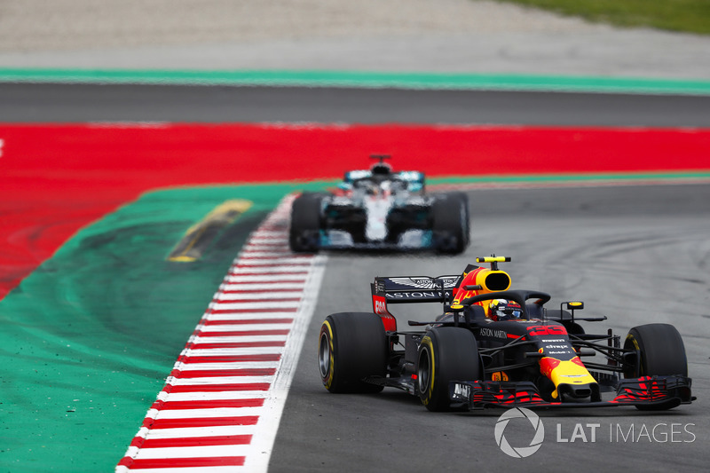 Max Verstappen, Red Bull Racing RB14, Lewis Hamilton, Mercedes AMG F1 W09