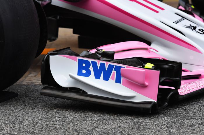 Sahara Force India VJM11, detalle delantero