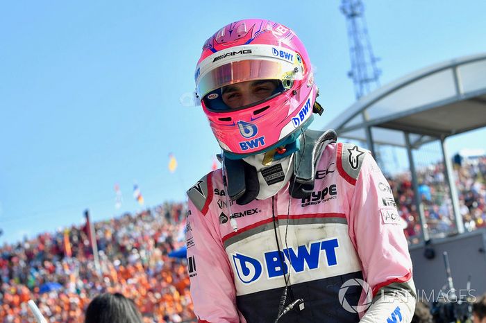 Esteban Ocon, Force India F1 en parc ferme