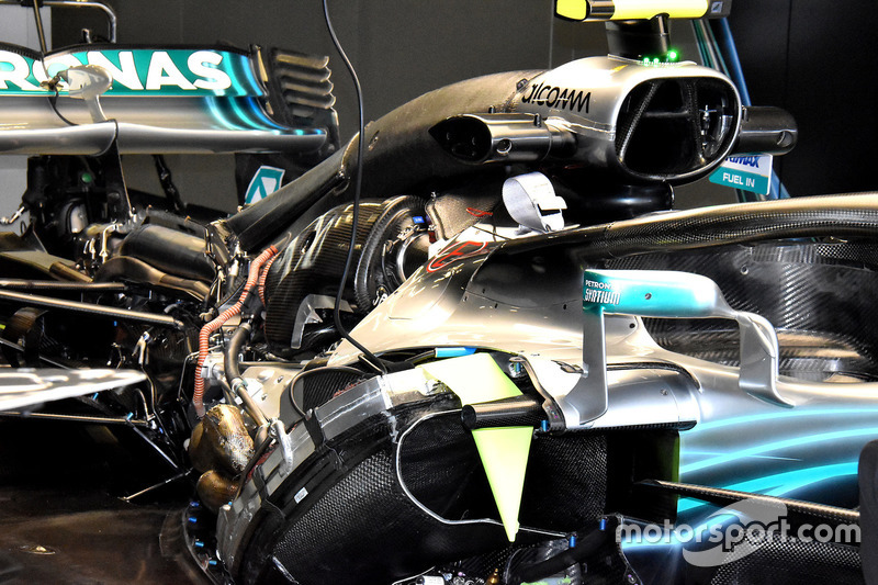 Mercedes AMG F1 W09 engine view