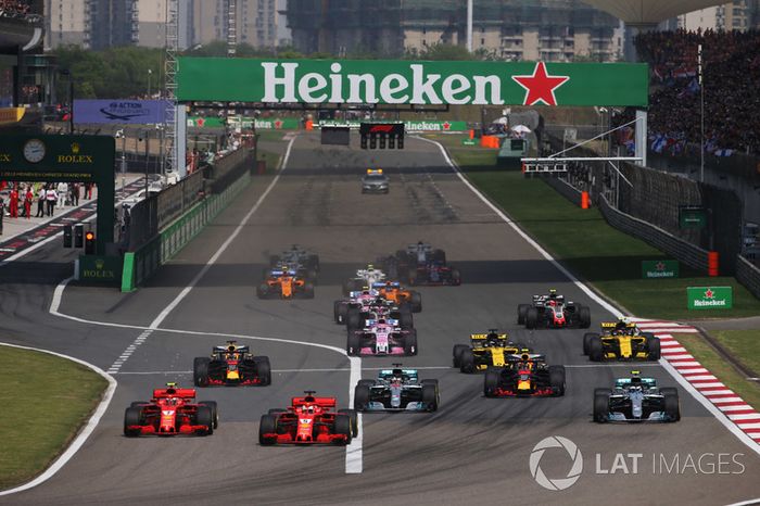 Sebastian Vettel, Ferrari SF71H, Kimi Raikkonen, Ferrari SF71H, Valtteri Bottas, Mercedes AMG F1 W09, Lewis Hamilton, Mercedes AMG F1 W09, Max Verstappen, Red Bull Racing RB14 Tag Heuer, Daniel Ricciardo, Red Bull Racing RB14 Tag Heuer, Nico Hulkenberg, Re