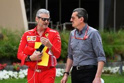 Maurizio Arrivabene, Ferrari Team Principal and Guenther Steiner, Haas F1 Team Principal