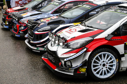 Foto de grupo de los coches WRC 2018