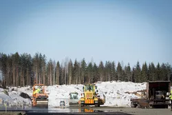 Les travaux sur le circuit du KymiRing