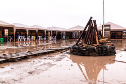 Inundación en el Bivouac en Oruro