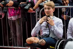 Billy Monger in Parc Ferme
