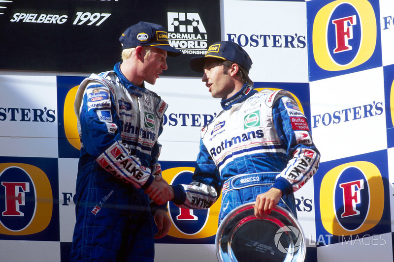 1997: 1.Jacques Villeneuve y 3.Heinz-Harald Frentzen (2º fue David Coulthard)