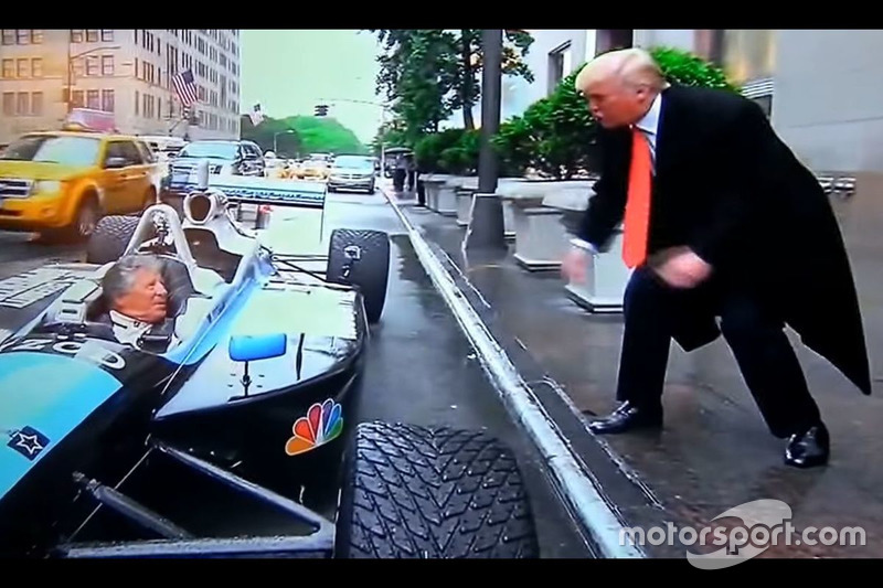 Mario Andretti con Donald Trump