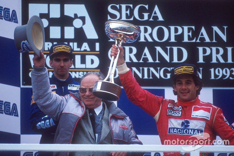 1. Ayrton Senna, McLaren, 2. Damon Hill, Williams