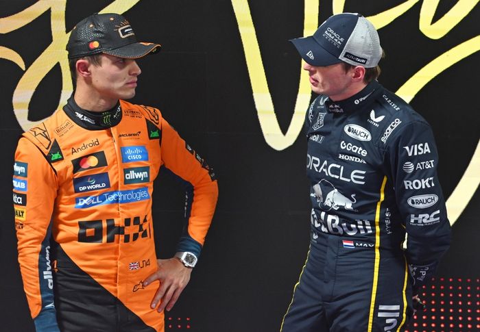 Lando Norris, McLaren, Max Verstappen, Red Bull Racing