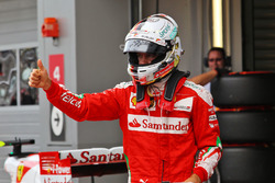Il secondo qualificato Sebastian Vettel, Ferrari