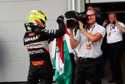 Серхіо Перес, Sahara Force India F1 святкує своє третє місце в закритому парку