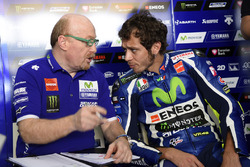 Valentino Rossi, Yamaha Factory Racing, mit Crewchief Silvano Galbusera
