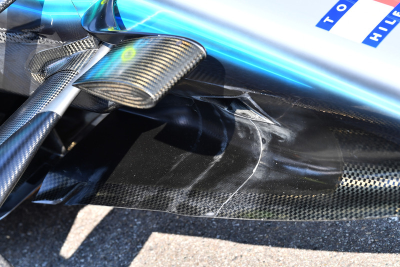 Mercedes AMG F1 W09 nose detail