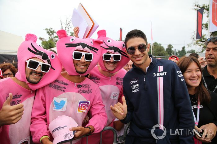 Esteban Ocon, Racing Point Force India F1 Team y Panteras Rosas
