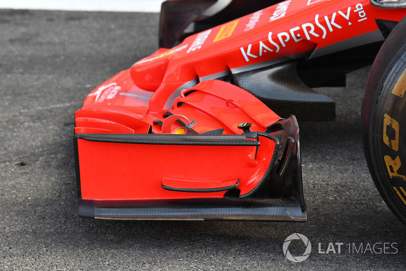 Ferrari SF71H front wing detail