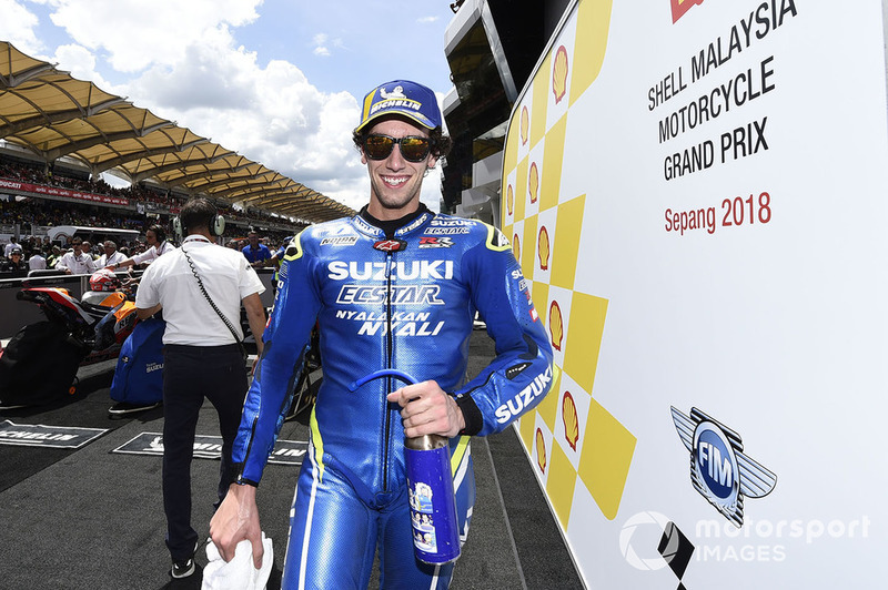 Segundo clasificado Alex Rins, Team Suzuki MotoGP
