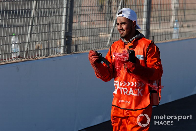 A marshal with some debris