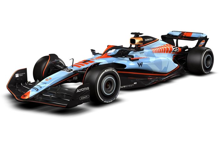 Williams FW45 Bolder Than Bold librea del Golfo