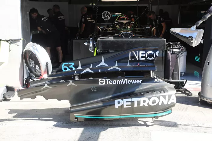 Detalle carrocería Mercedes W14