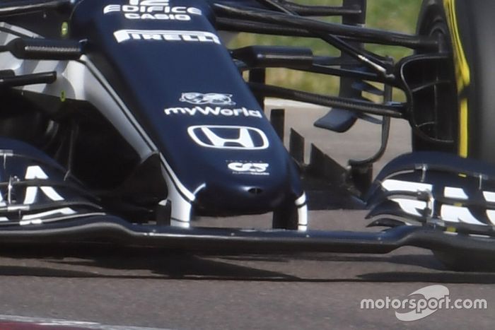 Detalle del morro del AlphaTauri AT02