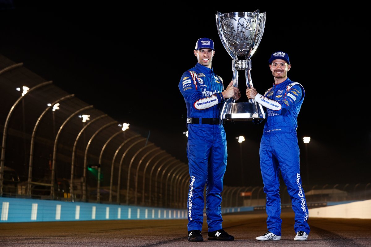 NASCAR Cup-Champion 2021: Kyle Larson, Hendrick Motorsports, mit Cliff Daniels