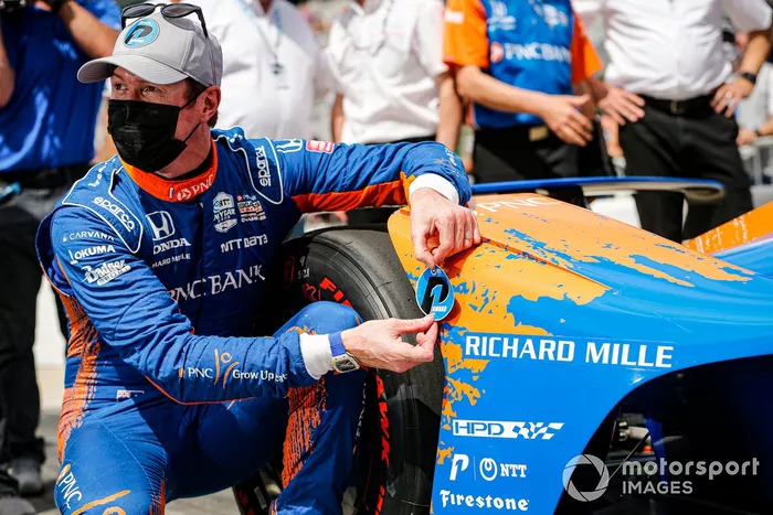 El poleman Scott Dixon, Chip Ganassi Racing Honda