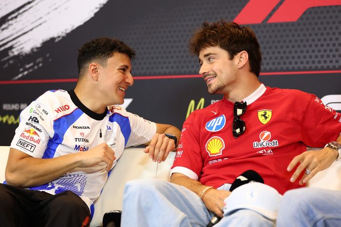 Isack Hadjar, Racing Bulls, Charles Leclerc, Ferrari