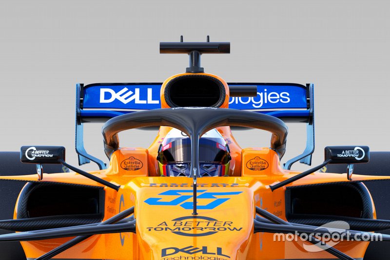 Vue détaillée de la McLaren MCL34