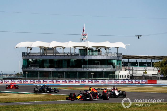 Max Verstappen, Red Bull Racing RB16, Kimi Raikkonen, Alfa Romeo Racing C39, Valtteri Bottas, Mercedes F1 W11, Charles Leclerc, Ferrari SF1000