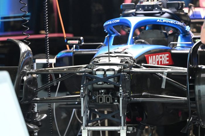 Detalle frontal del Alpine A522