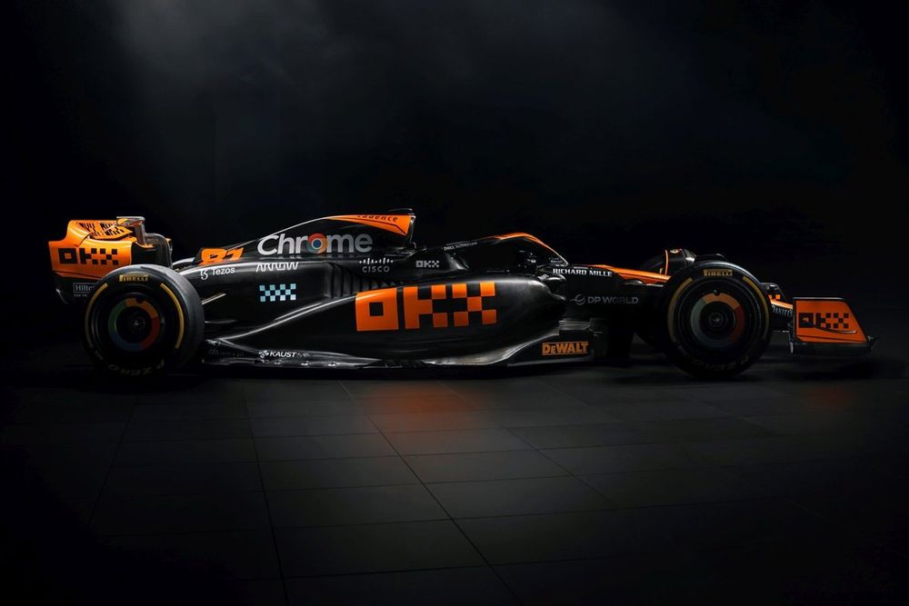 Decoración especial del McLaren MCL60 para el GP de Singapur y GP de Japón 2023 de F1