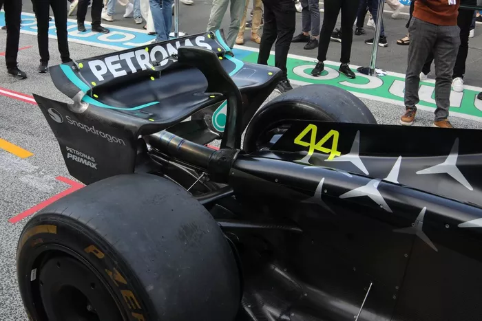 Mercedes W14 detalles técnicos