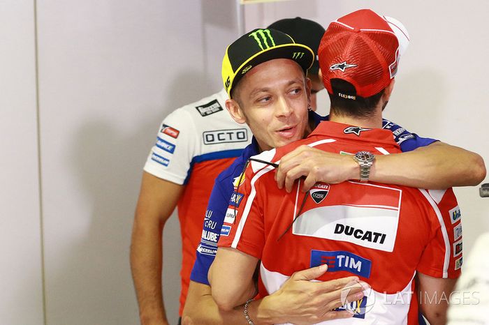 Andrea Dovizioso, Ducati Team, Valentino Rossi, Yamaha Factory Racing