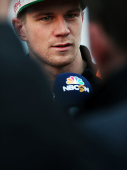 Nico Hulkenberg, Sahara Force India F1 con los medios