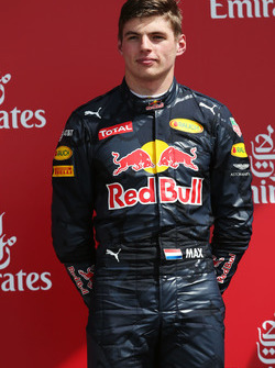 Max Verstappen, Red Bull Racing op het podium