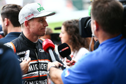 Nico Hulkenberg, Sahara Force India F1 con i media