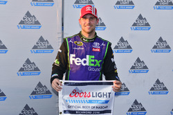 Polesitter Denny Hamlin, Joe Gibbs Racing, Toyota