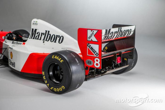 El McLaren-Cosworth Ford MP4/8A de Ayrton Senna