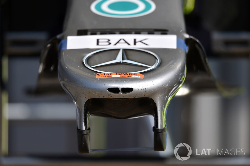 Detail hidung Mercedes-AMG F1 W09 EQ Power