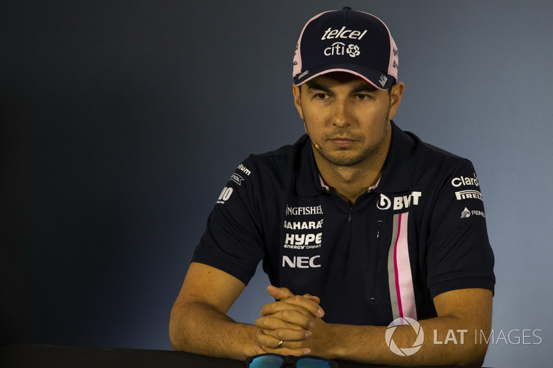 Sergio Perez, Force India in the Press Conference