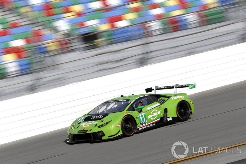 #11 GRT Grasser Racing Team Lamborghini Huracan GT3: Rolf Ineichen, Mirko Bortolotti, Franck Perera,