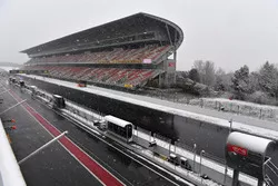 Het rechte stuk in de sneeuw