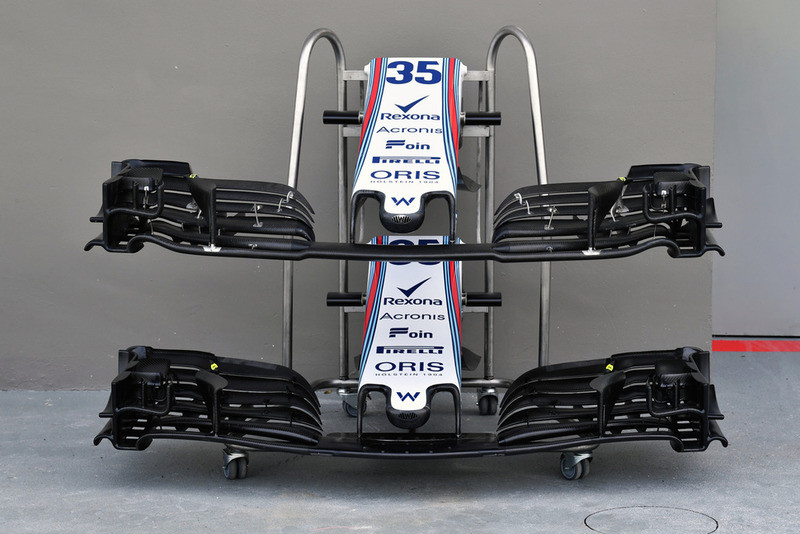 Williams FW41, első szárnyak