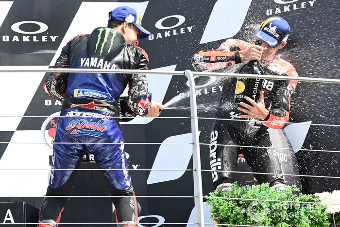 Podio: segundo lugar Fabio Quartararo, Yamaha Factory Racing